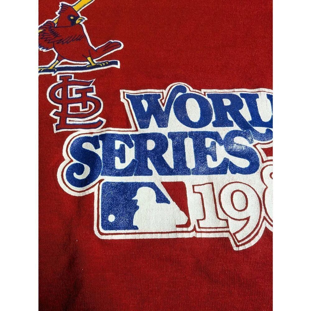 VTG 1985 World Series Baseball KC Royals St Louis Cardinals Shirt Men's Large - Picture 4 of 9